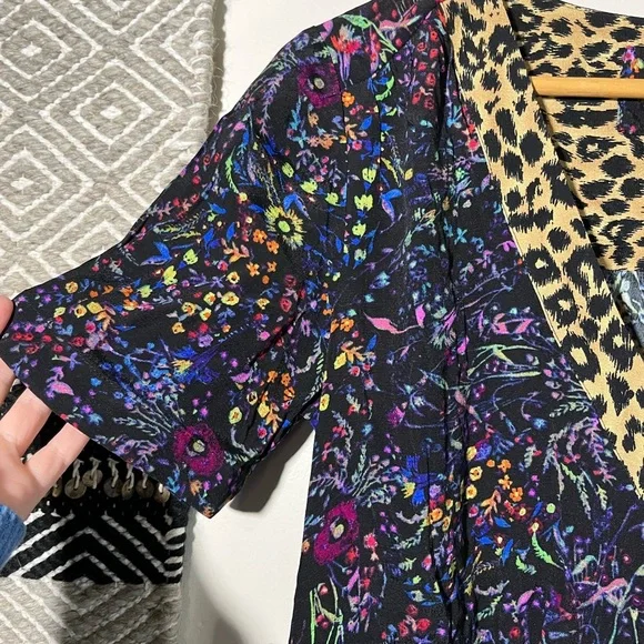 Anthropologie Maeve Morgan floral and leopard midi dress - Picture 6 of 10